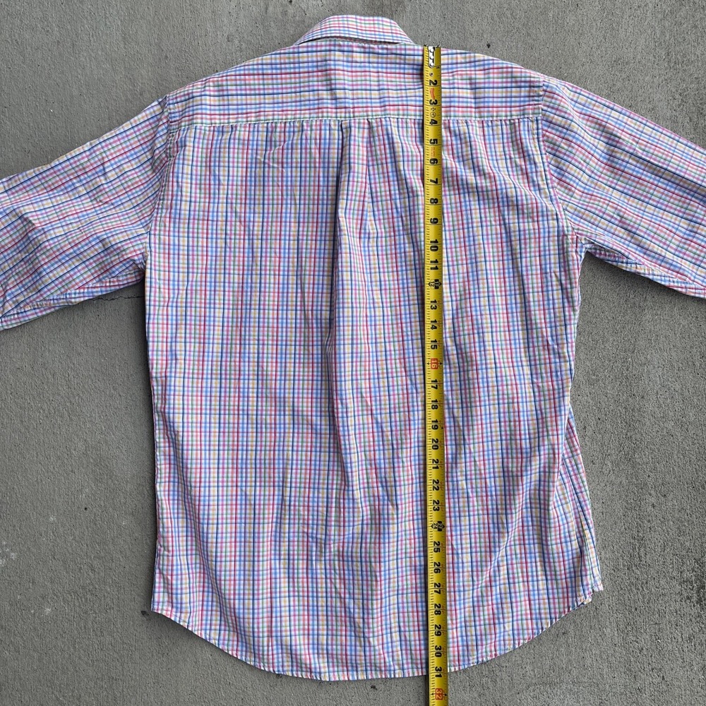 Peter Millar Multi-Colored Plaid Button-Down Shir… - image 3